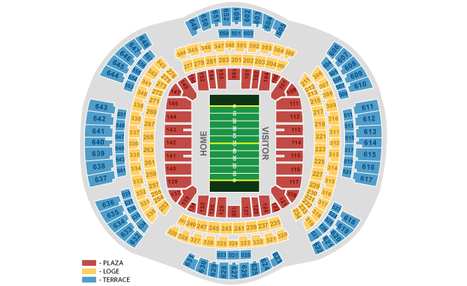 Saints Seating Chart