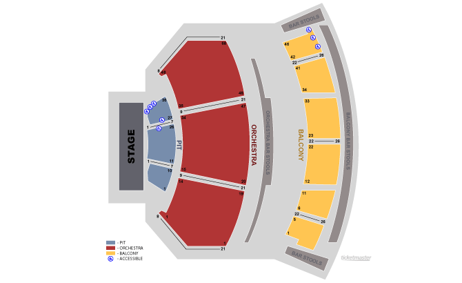 parx casino concert seat map
