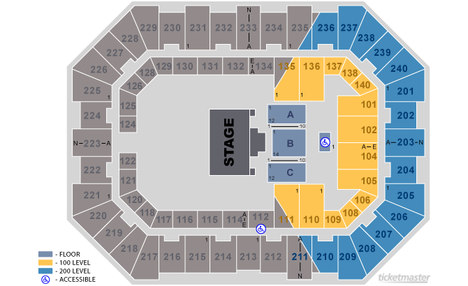 River Center Seating Chart