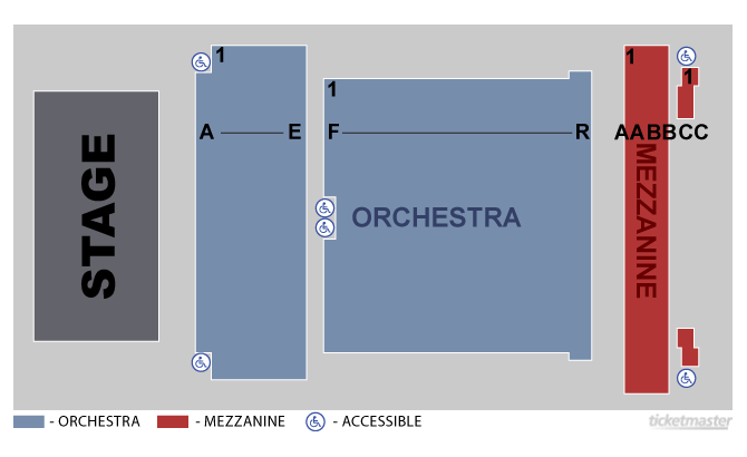 Orpheum Theatre Memphis Tennessee Seating Chart