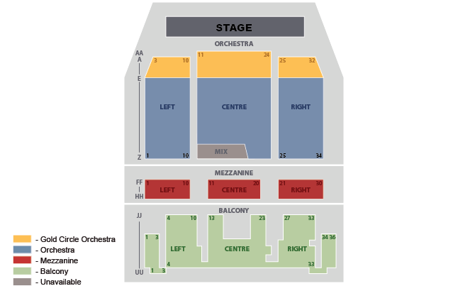 Rex Theater Seating Chart