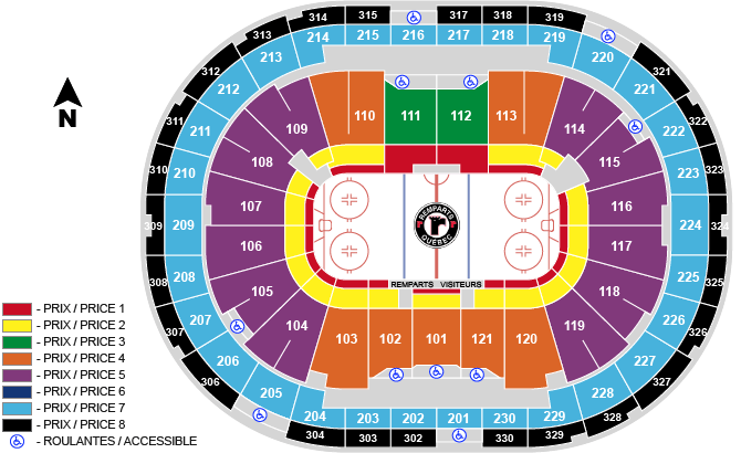 Centre Videotron - Québec | Tickets, Schedule, Seating Chart, Directions