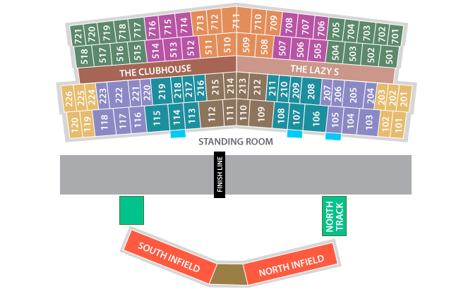Stampede Rodeo Seating Chart