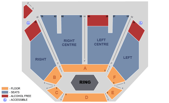 Molson Canadian Theatre Seating Chart