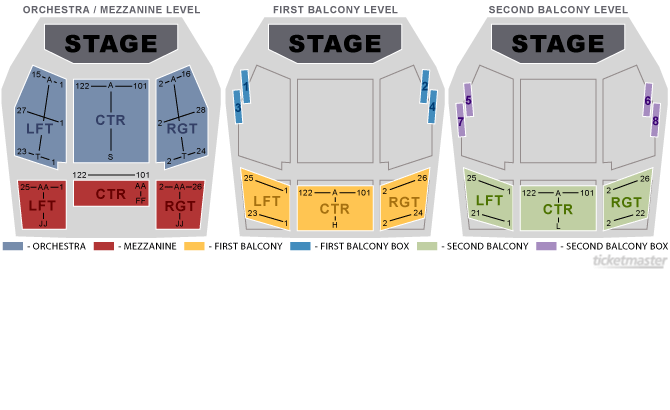 Murphy Theater Seating Chart | Elcho Table