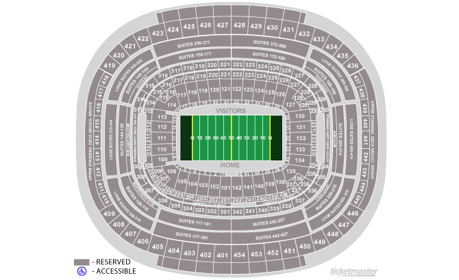 Redskins Stadium Chart