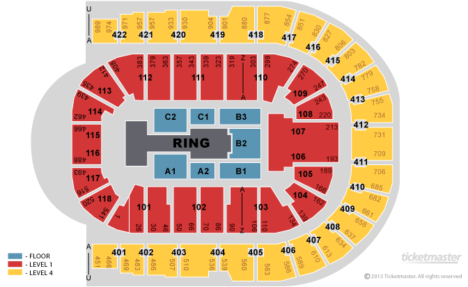 Arena Wwe Seating Chart