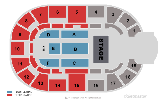 Waterloo - The Best of ABBA Seating Plan at Motorpoint Arena Nottingham