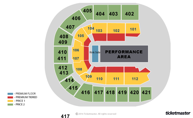 Marvel Universe LIVE! Seating Plan at The O2 Arena