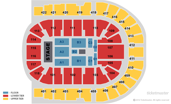 Paul McCartney Seating Plan at The O2 Arena