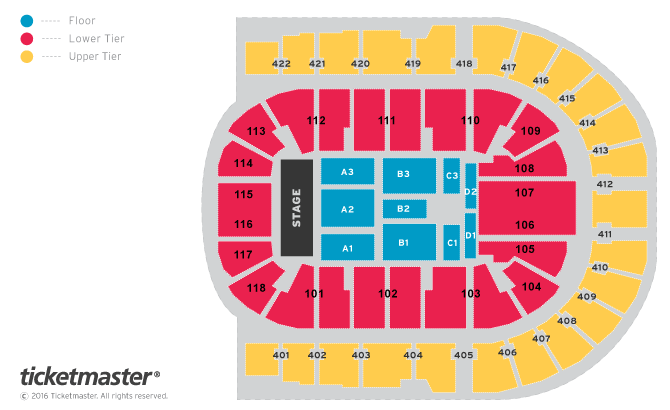 Jack Whitehall: Settle Down Seating Plan at The O2 Arena