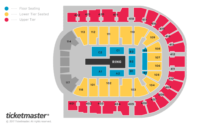 WWE Live Seating Plans