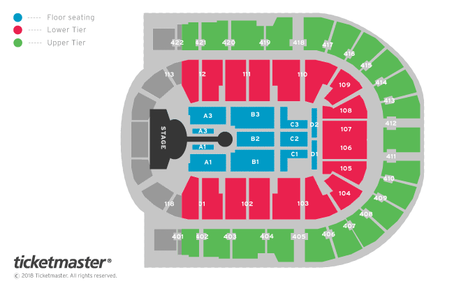 Hugh Jackman: The Man. The Music. The Show Seating Plan at The O2 Arena