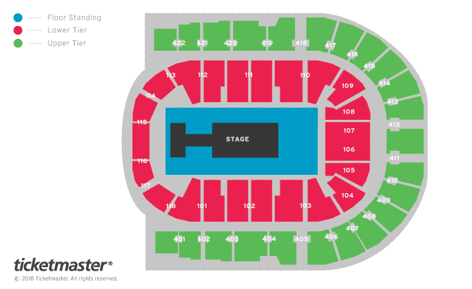 Drake: the Assassination Vacation Tour Seating Plan at The O2 Arena