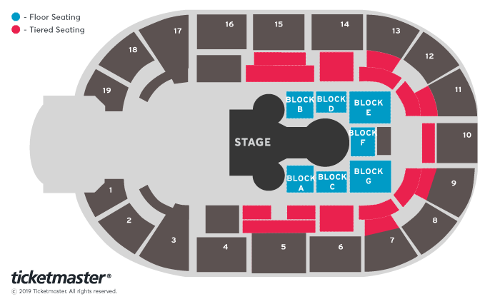 Grandpa's Great Escape Live Seating Plan at Motorpoint Arena Nottingham