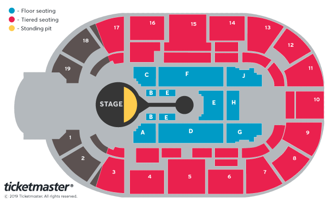 An Evening with Michael Buble Seating Plan at Motorpoint Arena Nottingham