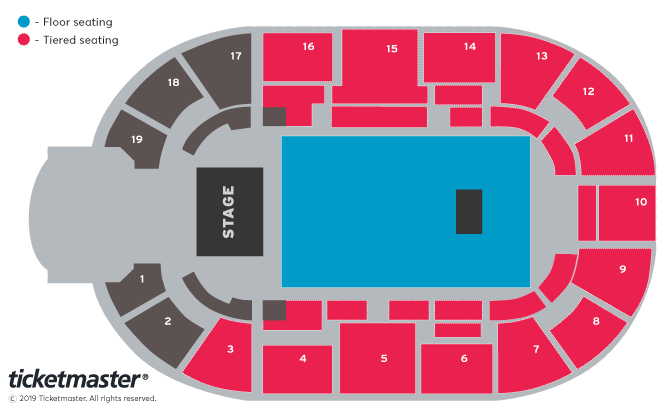 Kaiser Chiefs Plus Very Special Guests Razorlight Seating Plan at Motorpoint Arena Nottingham