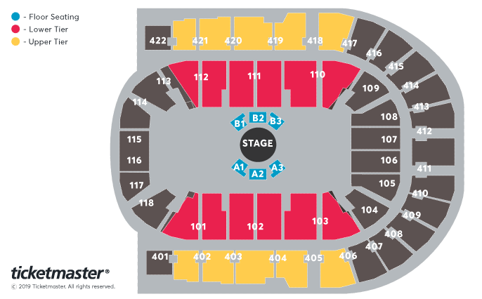 Cirque du Soleil : Corteo Seating Plan at The O2 Arena