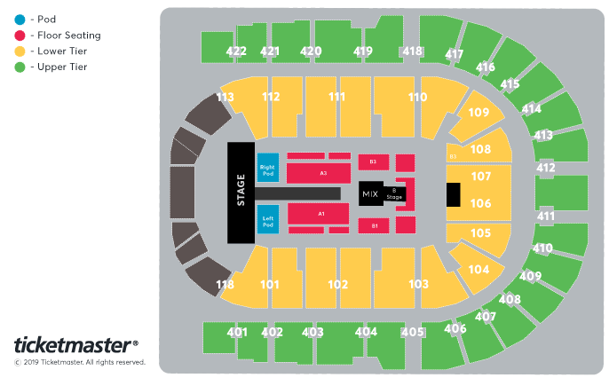 Harry Styles Love On Tour Seating Plan The O2 Arena