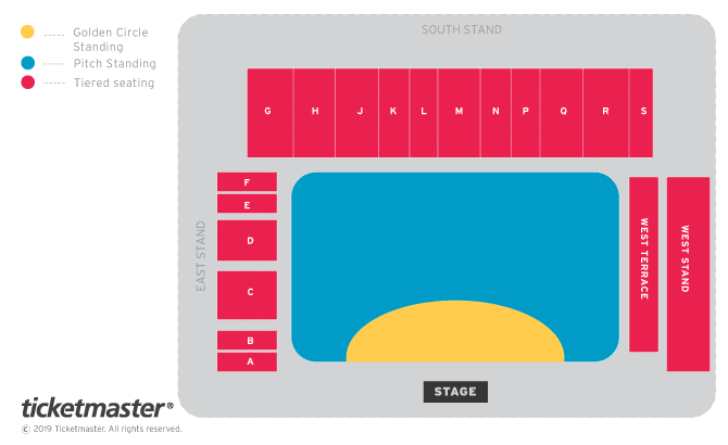Little Mix Seating Plan at Kingsholm Stadium
