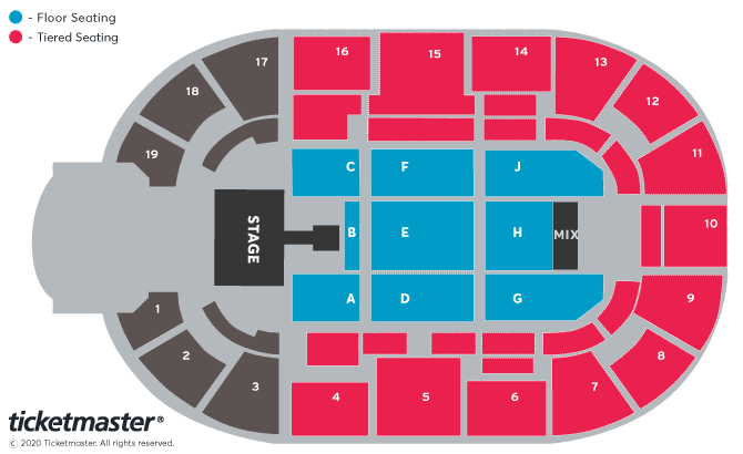 Steps - What the Future Holds Tour Seating Plan at Motorpoint Arena Nottingham