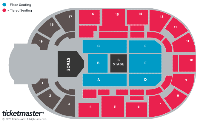Gary Barlow Seating Plan - Motorpoint Arena Nottingham