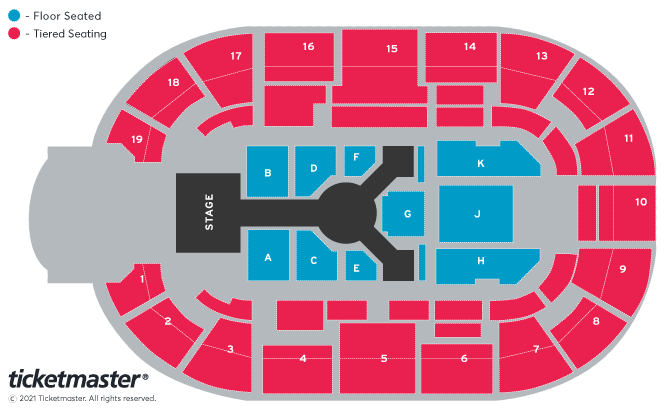 Magic Mike: The Arena Tour Seating Plan at Motorpoint Arena Nottingham