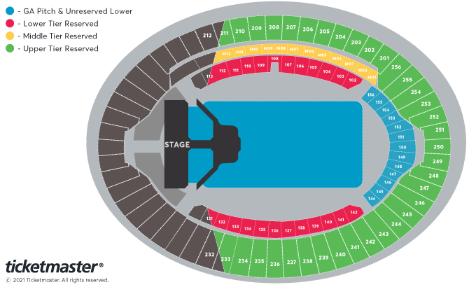 Foo Fighters - Return to the UK Seating Plan at London Stadium