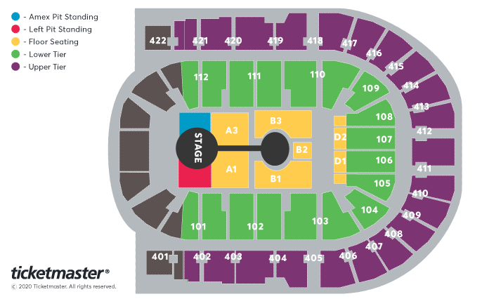 Shawn Mendes - Wonder: The World Tour Seating Plan at The O2 Arena
