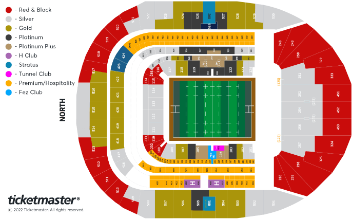 The Showdown 2 - Saracens V Bristol Bears Seating Plan at Tottenham Hotspur Stadium