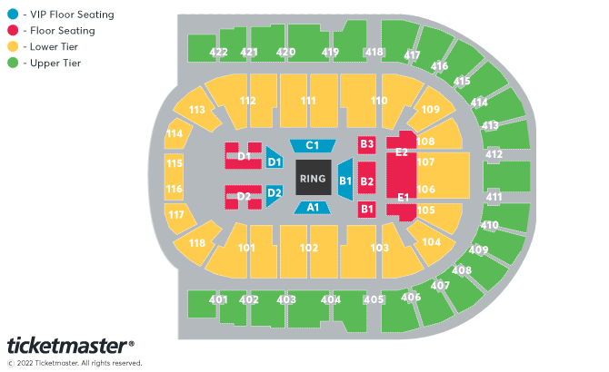 KSI V Swarmz Seating Plan at The O2 Arena