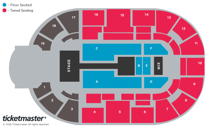 Michael Bublé Seating Plan at Motorpoint Arena Nottingham