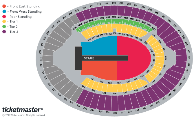 The Weeknd: After Hours til Dawn Tour Seating Plan at London Stadium