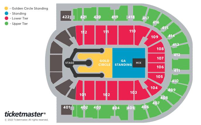 Post Malone - Twelve Carat Tour Seating Plan at The O2 Arena
