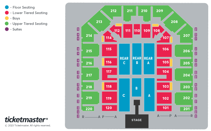 JLS Seating Plan at Utilita Arena Sheffield