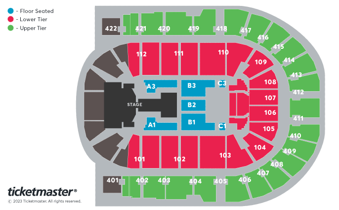 TWICE: 5th World Tour 'Ready To Be' Seating Plan at The O2 Arena