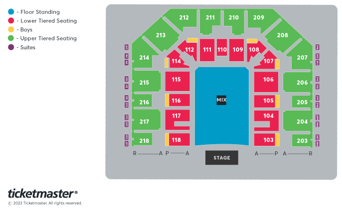 Madness Seating Plan at Utilita Arena Sheffield