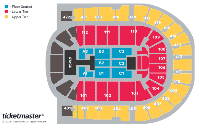 Aespa Live Tour 2023 'synk : Hyper Line' In London Seating Plan at The O2 Arena
