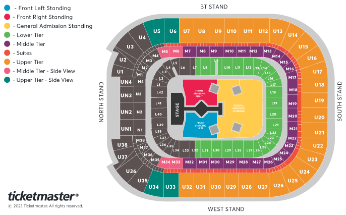 Taylor Swift | The Eras Tour Seating Plan at Principality Stadium