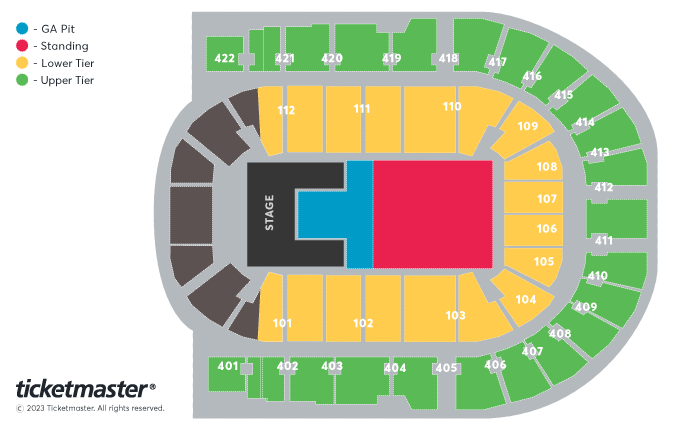 Olivia Rodrigo - Guts World Tour Seating Plan at The O2 Arena
