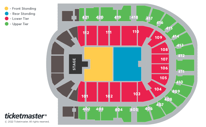 Thirty Seconds to Mars - Seasons Seating Plan at The O2 Arena