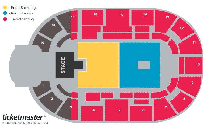 Thirty Seconds to Mars - Seasons Seating Plan at Motorpoint Arena Nottingham