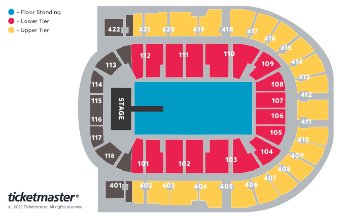 Doja Cat: The Scarlet Tour Seating Plan at The O2 Arena