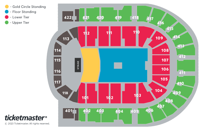 CHARLI XCX - BRAT 2024 - ARENA TOUR Seating Plan at The O2 Arena
