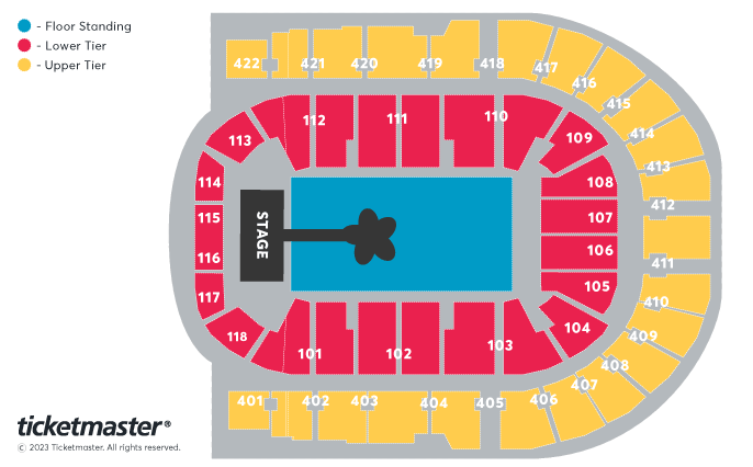 Karol G - Mañana Será Bonito Tour Seating Plan at The O2 Arena