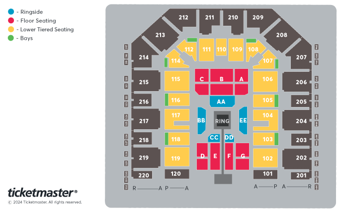 Matchroom Boxing presents: Dalton Smith v Jon Fernandez Seating Plan at Utilita Arena Sheffield