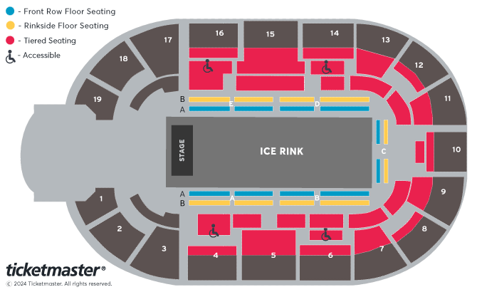 Torvill and Dean: Our Last Dance Seating Plan at Motorpoint Arena Nottingham