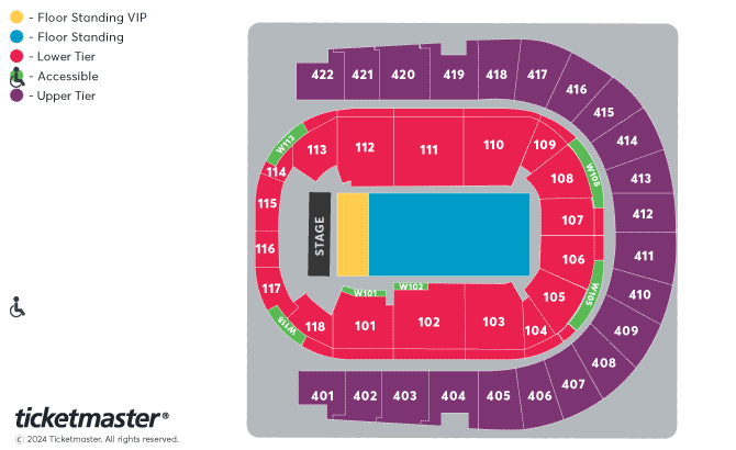 Sid Sriram Seating Plan at The O2 Arena