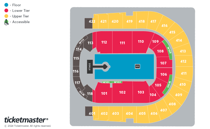 Sabrina Carpenter: Short N' Sweet Tour Seating Plan at The O2 Arena