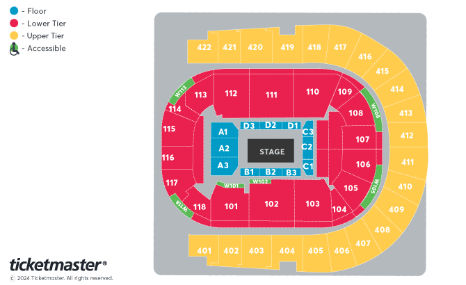 Diljit Dosanjh: DIL-LUMINATI TOUR Seating Plan at The O2 Arena